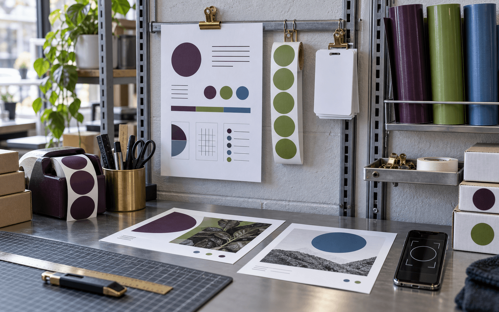 Retail and Showroom branding, website, and print article preview