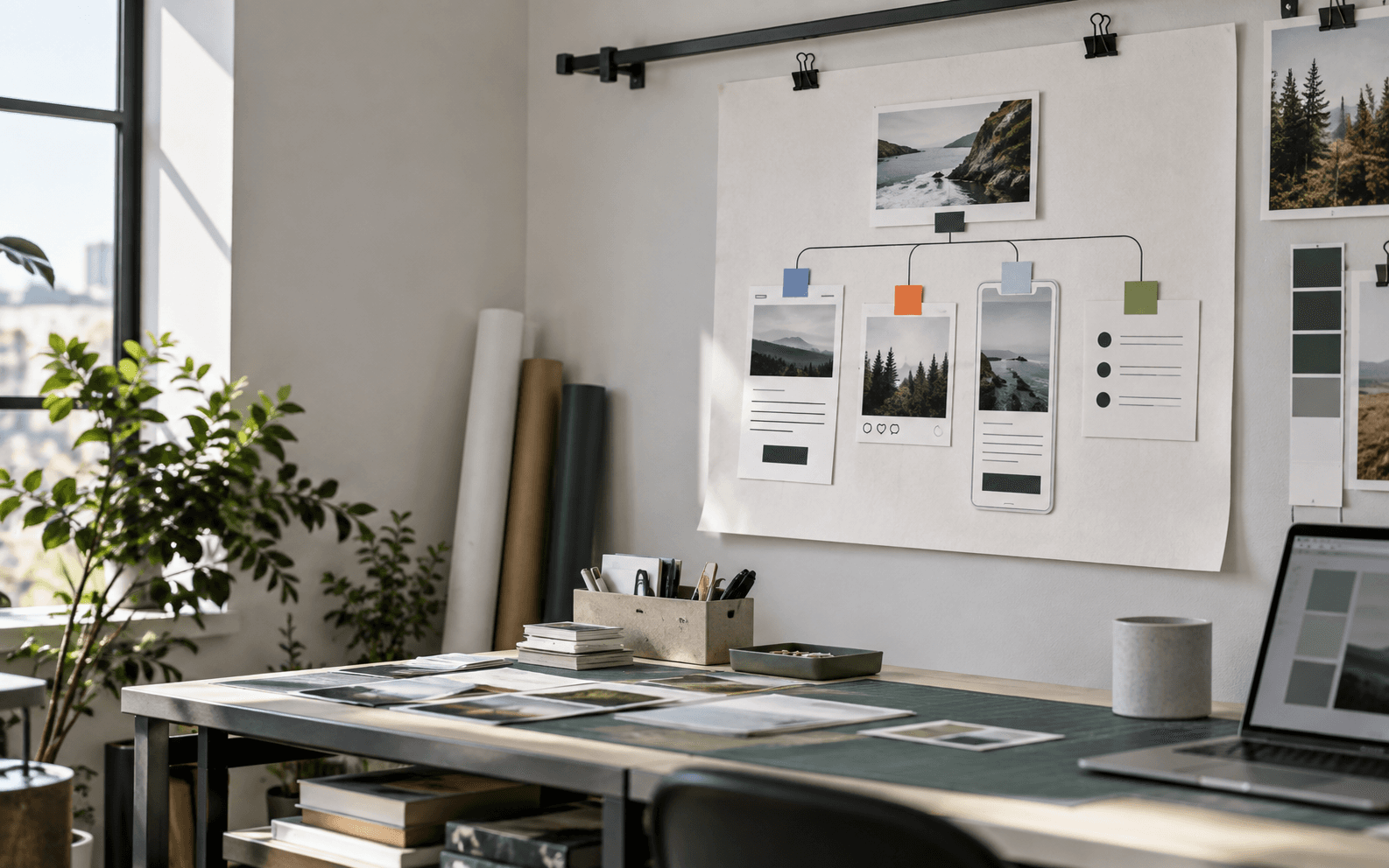 Professional Services branding, website, and print article preview