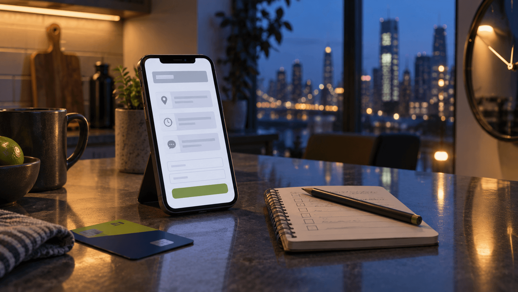 Professional Services branding, website, and print article preview
