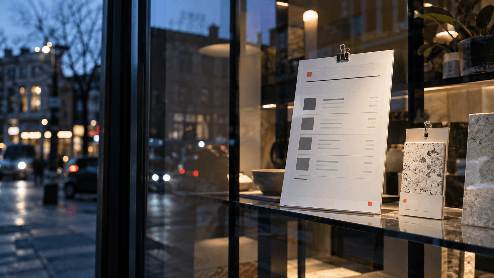 Retail and Showroom branding, website, and print article preview