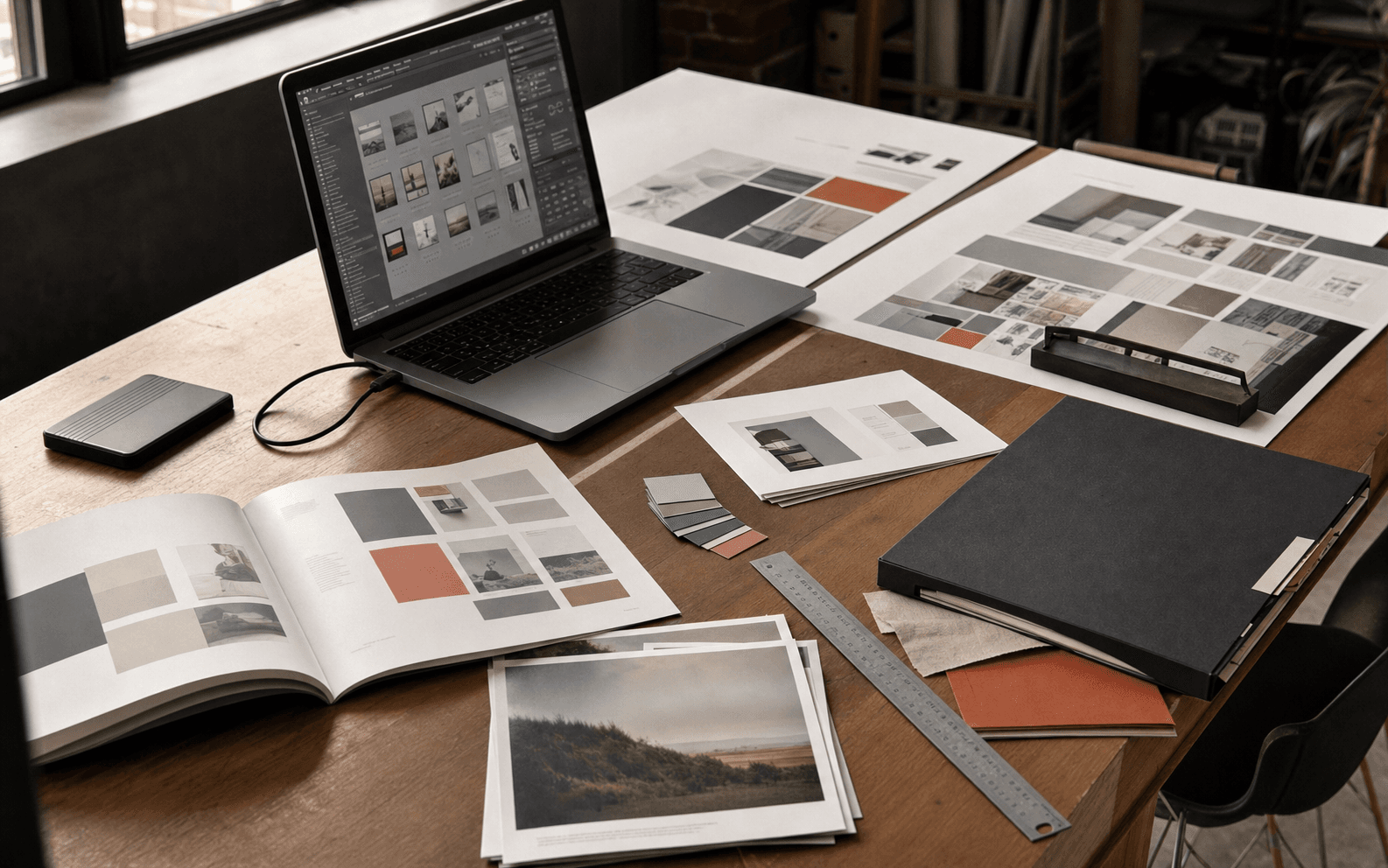 Real Estate branding, website, and print article preview