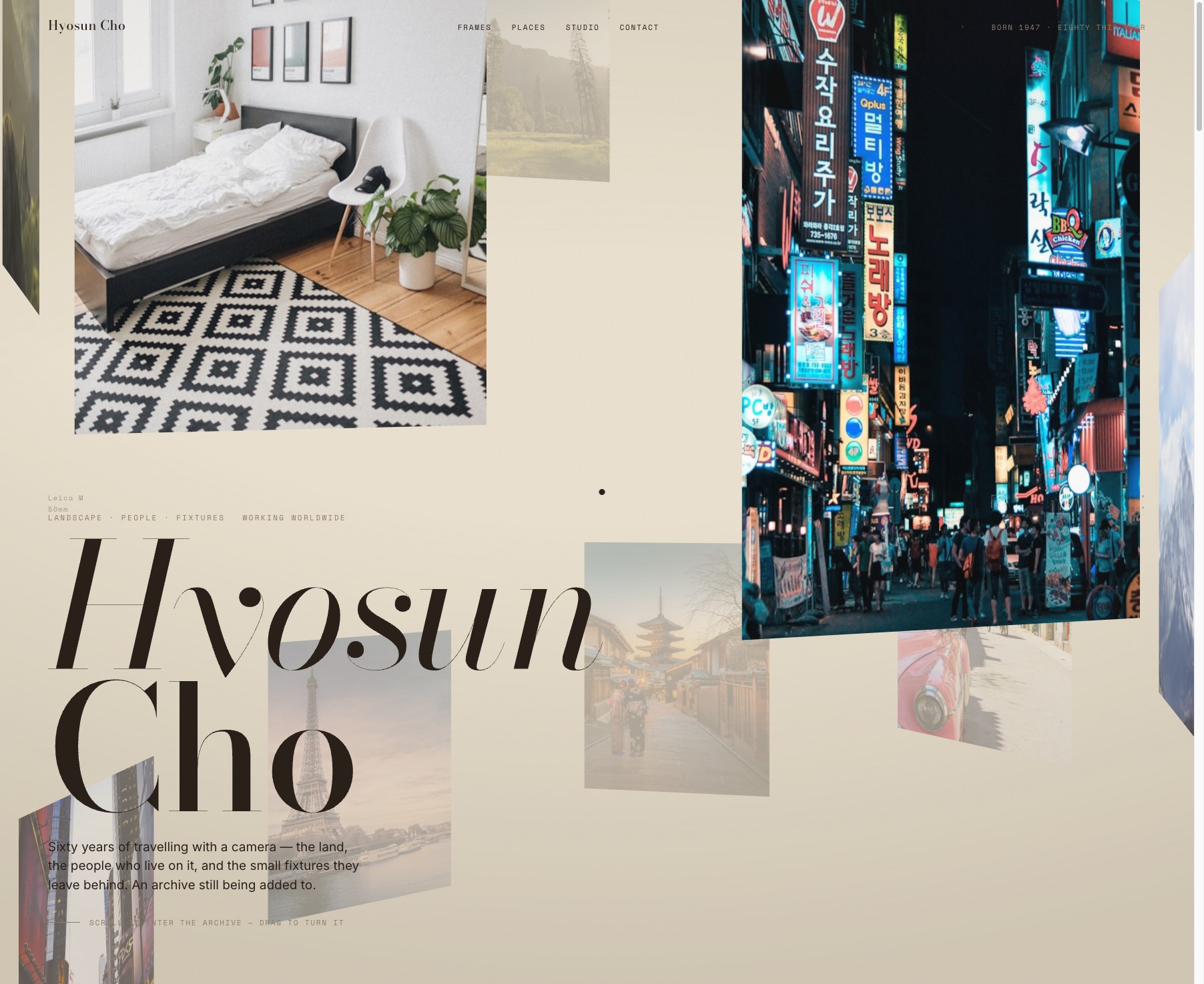 Hyosun Cho — travelling photography portfolio website